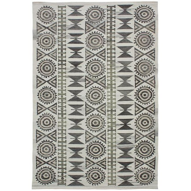 Flatweave Andalousian 2 Zone Neutre Tapis&44; 9 x 12 Pi.