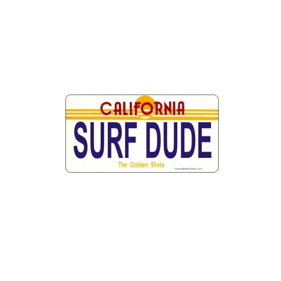 Design It Yourself California Bicycle Plate 2 Free Personalization On Plate Walmart Com Walmart Com