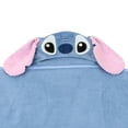 thumbnail image 3 of Lambs & Ivy Disney Stitch Luxury Blue Cotton Terry Hooded Baby Bath Towel, 3 of 7