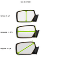 thumbnail image 5 of 4752H Driver Side Replacement Mirror Glass Heated Compatible with 18-19 Chevrolet Traverse, 5 of 6