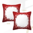 thumbnail image 3 of Bingfone Decorative Pillow Covers 18"X18" Winter Christmas Snowflake Couch Pillow Cases Modern Farmhouse Covers For Couch Sofa Bed, 3 of 9