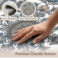thumbnail image 6 of ODIKA 8'x10' Washable Area Rug Distressed Boho Ornate Vine Geometric Border Center Beige Vintage Refined for Living Room, Under Sectional, Family , Durable, Non-Slip, 6 of 7