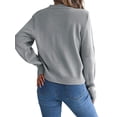 thumbnail image 6 of Nlife Womes Crew Neck Long Sleeve Ribbed Knit Pullover Sweater, 6 of 7
