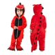 thumbnail image 1 of Pijama Infantil De Una Pieza Dinosaurio Rojo Cómodo Y Suave, 1 of 8