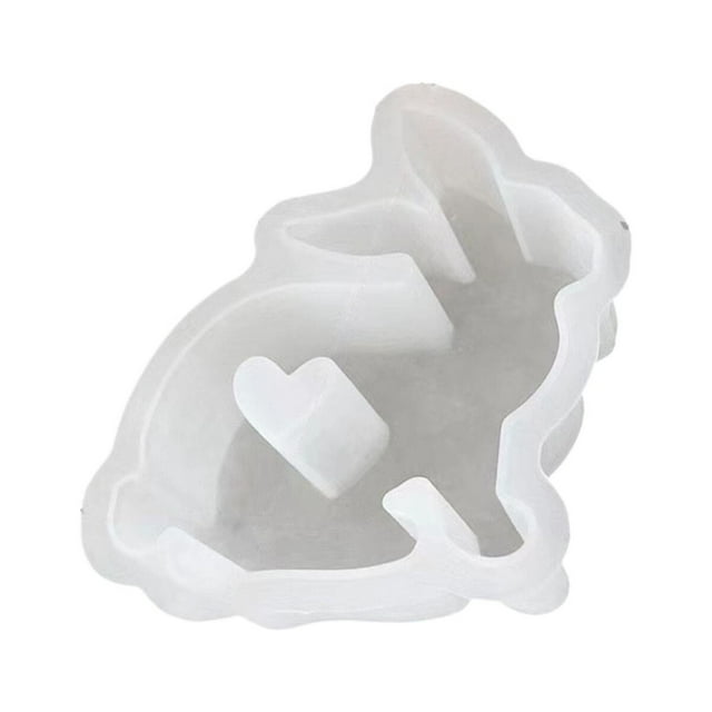 WHEANG Diy Silicone Molds Easter Bunny Rabbit Shape Easter Silicone for Diy Chocolate Aromatherapy Wedding Easter Day Gifts Decorations One Size Multi-Color