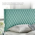 thumbnail image 4 of Headboard, King Size, Velvet, Blue, Modern Contemporary Urban Design, Bedroom Master Guest Suite, 4 of 9