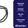thumbnail image 4 of The Bead Chest 108 8mm Black Bone Mala Beads - Handmade Fair Trade Nepal Prayer Rosary Beads Necklace for Mediation, Yoga, Jewelry Making, Crafts, 4 of 4