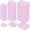 Pink, variant on Rectangular Organizer Bins for Beads Jewelry Findings, Clear, 28Pcs