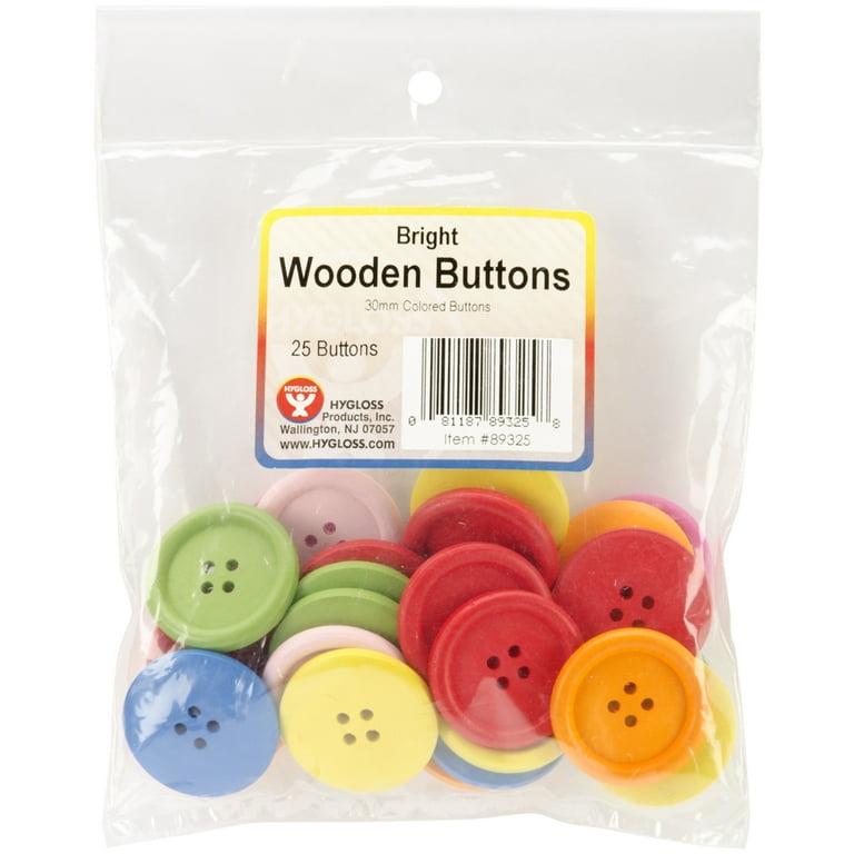 Bright Wooden Buttons