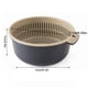 thumbnail image 2 of Cesta para lavar verduras de doble capa con drenaje rápido y suspensión, colador de frutas multifunción con asa lateral para cocinas, color azul, 2 of 2