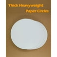 thumbnail image 3 of White Cardstock Paper Circles for Kids Arts and Crafts, Thick Cardstock 6 Inches Cutout Round Shape, Circular 92lb/250gsm Pre-Cut Heavy Card Stock 72 Sheets for School Crafting Supplies$$Art & Craft, 3 of 8
