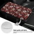 thumbnail image 7 of Yuyamidu Red Hibiscus Auto Center Console Armrest Cover Pad Soft Car Arm Rest Cushion Accessories Fit SUV Truck Sedan Flannel Car Armrest Cover Cushion, 7 of 7