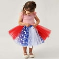 thumbnail image 2 of YunPes Independence Day Girls American Flag Tutu Pleated Tulle Pleated Skirt Winter Vest for Baby Girl, 2 of 5