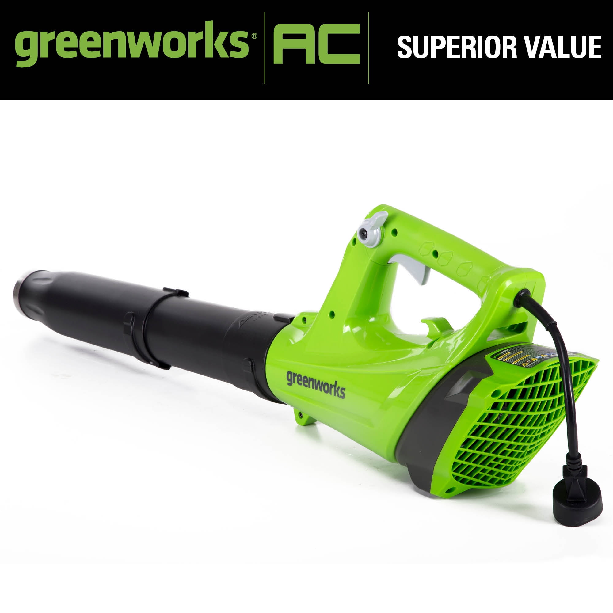 Greenworks 9 Amp 530 Cfm at 130 mph Corded Electric Axial Leaf