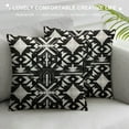 thumbnail image 3 of Nawypu  Aztec Throw Pillow Cover Ethnic Pattern with American Motifs in Black and White Colors Fabric for Couch Bed Sofa Car Waist Cushion Cover  Pillow Case, 3 of 5