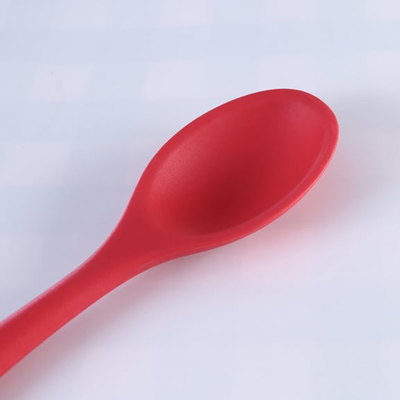 RENACLIPY Red Silicone Spoon Set, 2 Pieces, Kitchen Utensils for Cooking and Serving
