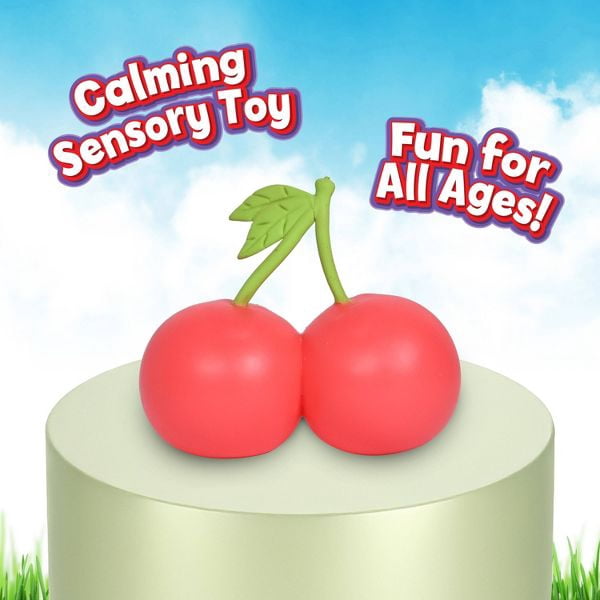 Squeeezy Cherries Jumbo Squishy Stress Relief Portable 5.5 inch