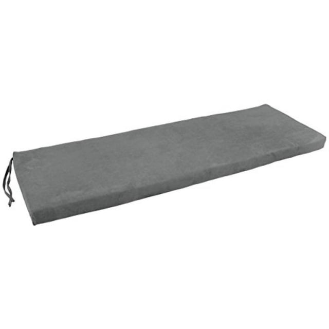 Coussin de Banc en Micro Suède 60 Pouces par 19 Pouces - Gris
