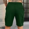 thumbnail image 3 of Zimjoy Men's Cargo Shorts Classic 10" Inseam Relaxed Fit Casual Outdoor Work Shorts with Multi Pocket for Fishing Camping Golf, Green M, 3 of 5