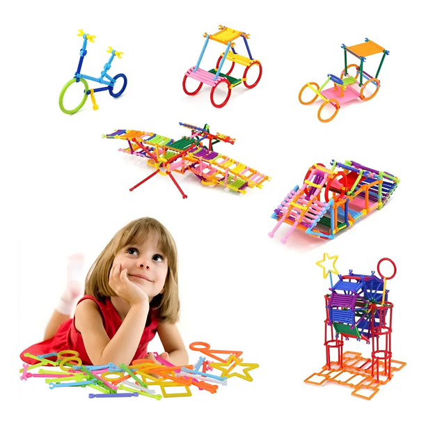 400pcs Juego Didáctico Niños Juguete Educativo Bloques Cubo Colorido Xtellar multicolor