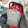 Spencer Easy to Clean Waterproof Backpack Diaper Bag, Gray