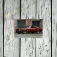 thumbnail image 4 of 1pc Vintage Red Muscle Car Metal Wall Art - 12x8 Inch Weather-Resistant Iron Poster, Pre-drilled for Easy Hanging, Ideal Home Garage Decor and Gift for Automotive Enthusiasts, Car Decor, 4 of 8