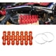 thumbnail image 3 of El protector térmico del tubo de escape de la motocicleta de 300 mm reemplaza el anti-escaldado profesional para piezas de repuesto de bicicletas cruz naranja Sunnimix Cubierta protectora de escape, 3 of 5