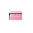 thumbnail image 2 of Pink Plastic Shoe Storage Box with Black Frame Clear Door for Easy Viewing Stackable and for Shoes Storage 6 Pieces, 2 of 3