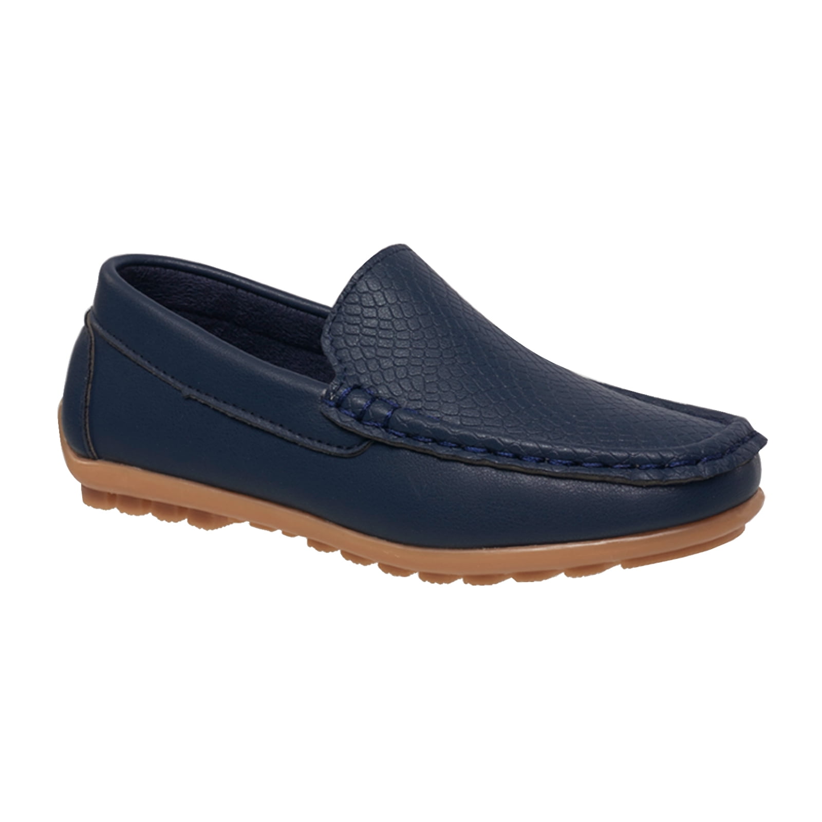coXist Kids Toddlers Boys Girls Leather Slip On Loafers Moccasin Boat Dress Shoes 