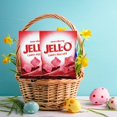 thumbnail image 2 of Jell-O Gummi Candy, 4.5oz Sour Cherry Squares, Soft Chewy Sour Gummies for Easter Egg Hunts Kids Adults Snacks Easter Basket Stuffer Spring Goodies Bag Fillers and Birthday Party Favor Pack of 2, 2 of 6