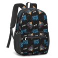 thumbnail image 2 of Game Controller Black Pattern 17" School Backpacks for Teens,Waterproof Oxford Fabric,S-Shape Padded Straps for School,Travel,Hiking,Camping, 2 of 6