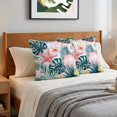 thumbnail image 6 of Pillow Covers 16x16 Set of 2, Summer Coastal Throw Pillow Covers Decorative Couch Cushion Cover, Palm Leaves Botanical Beach Starfish Shell Microfiber Soft Pillowcases for Bedroom Living Room Sofa, 6 of 9