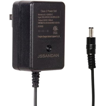Eeyueer 12V Charger for Kids Ride-on Car Toys 12V 500mA Power Adapter Universal for Electric Baby Carriages