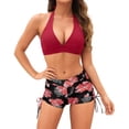thumbnail image 2 of CONZONE Womens Bikini Sets 2 Peice Swimsuits for Women High Waisted Tropical Hawaii Graphic Lightweight Summer Beach Bathing Suits, 2 of 4