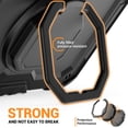 thumbnail image 6 of Case for iPad (A16) 11th Gen 2025/ iPad 10th Gen 10.9 inch 2022, 360 Rotating Stand Handle Shoulder Strap Heavy Duty Shockproof Cover, Black, 6 of 7