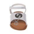 thumbnail image 5 of bebe Girl's Open-Toe Flat Sandals with Medallion Accent for Toddler, Little Kid & Big Kid, 5 of 8