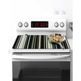 thumbnail image 2 of Black Green Stove Top Covers for Electric Stove, 28'x20'' Stripe Glass Ceramic Stove Cover Foldable Rubber Mat Heat Resistant Cooktop Protector for Kitchen, 2 of 8