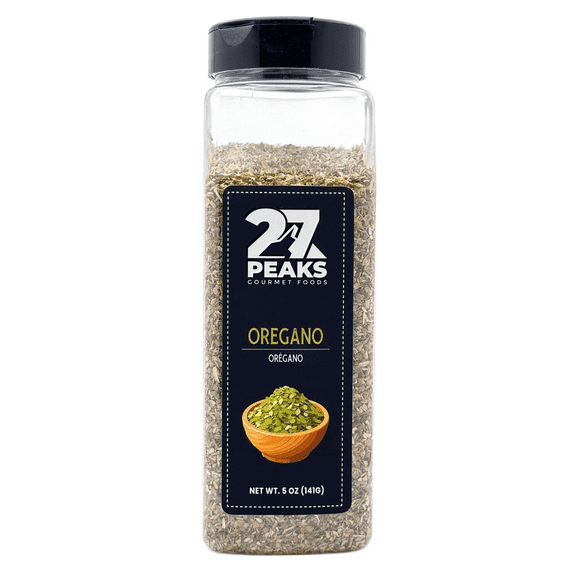 27 Peaks Gourmet All Natural Oregano Leaves, 5 oz Bottle