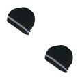 thumbnail image 2 of crativent Skull Caps for Men Reflective Liner Winter Beanie Thermal Multifunction Windproof Coldness for Protection Cycling Skiing Black 2Set, 2 of 6