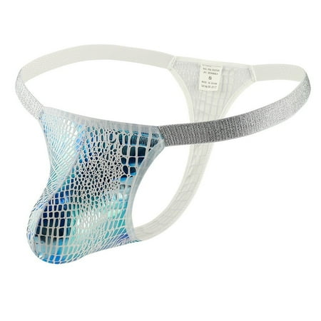 

Glossy Cracked Male Sexy Underwear Sexy U Convex Breathable Nightclub Thong