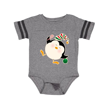 

Inktastic Happy Christmas Penguin Gift Baby Boy or Baby Girl Bodysuit