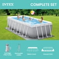 thumbnail image 5 of Intex 16' x 42" Frame Rectangular Above Ground Swimming Pool Set w/ Canopy, 5 of 7