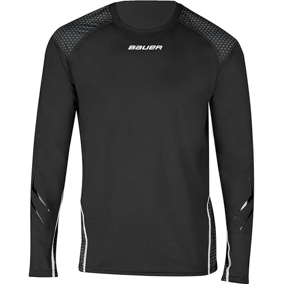 bauer youth ng premium grip crew long sleeve hockey shirt