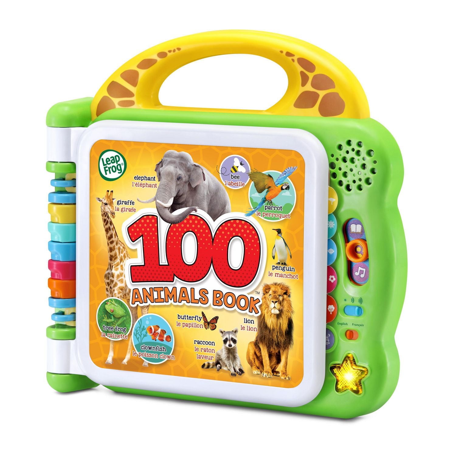 LeapFrog 100 Animals Book - Interactive Take-Along Word Book - Bilingual English & French Version, 18 months - 4 years