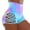 Light Blue|Tie-dye, variant on Workout Shorts Women Crisscross Hollow-Out Plaid Biker Short Leggings High Waisted Belly Control Stretch Shorts (XL, Yellow|Tie-dye)