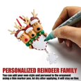 thumbnail image 5 of Christmas Tree Pendant Ornament - Elk Love Design for Classmates and Friends, 5 of 5