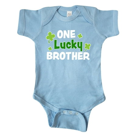 

Inktastic One Lucky Brother with Shamrocks Gift Baby Boy Bodysuit