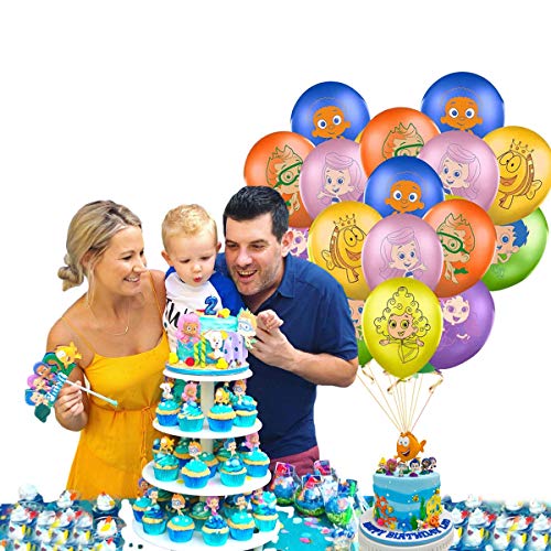 28pcs Bubble Guppies balloons, Bubble Guppies theme party supplies