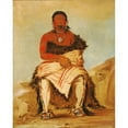 thumbnail image 3 of George Catlin 15x18 Black Modern Framed Museum Art Print Titled - Day-Shah-Le-Lath-Hix, Man Chief, a Pawnee Republican (1832), 3 of 5