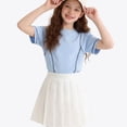 thumbnail image 3 of Posijego Girls Cotton Tops Athletic Running Yoga T-Shirts Short Sleeve Summer Active Shirts for Teen Girls Size 5-15 Years, 3 of 5